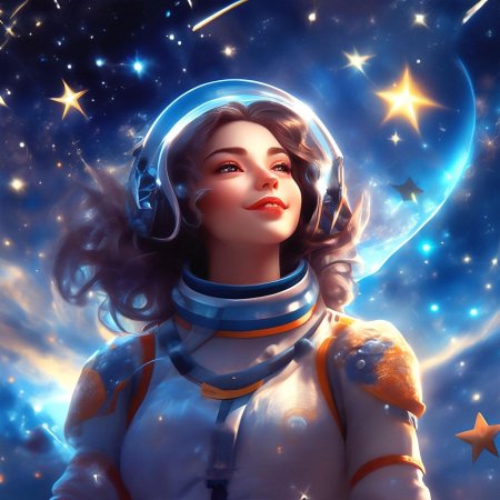 Девушка в космосе