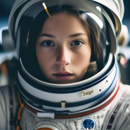 Девушка в космосе