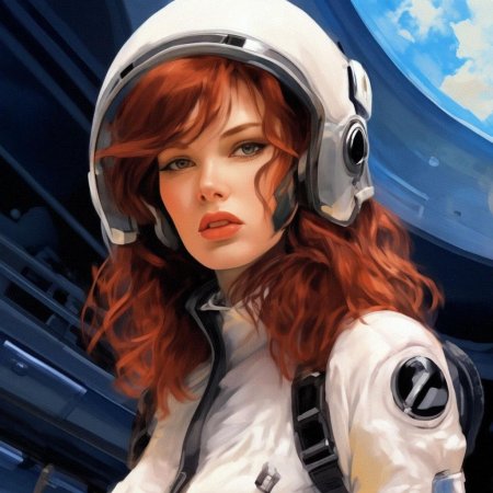 Девушка космонавт
