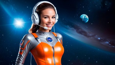 Космос девушка