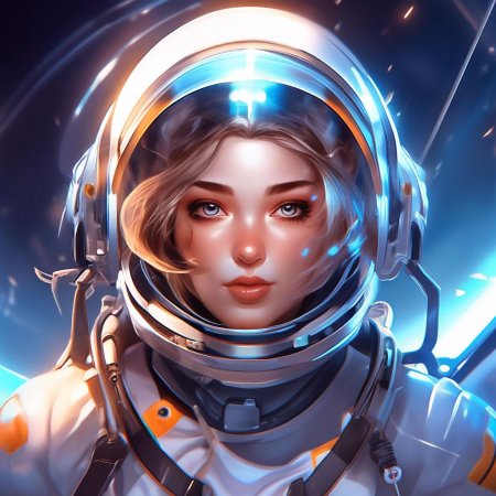 Девушка космонавт