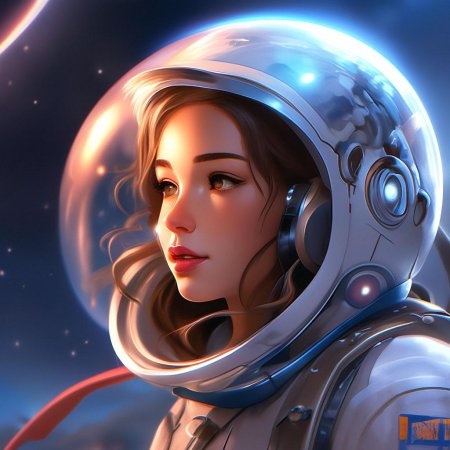 Девушка космонавт