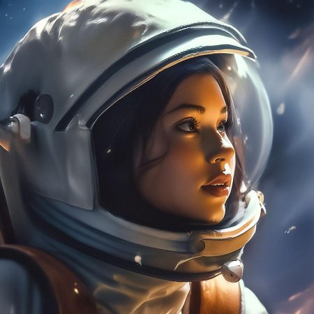 Девушка в скафандре