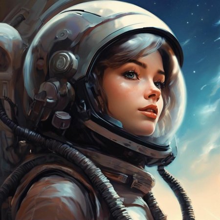 Девушка в скафандре
