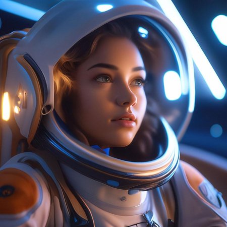 Девушка в космосе