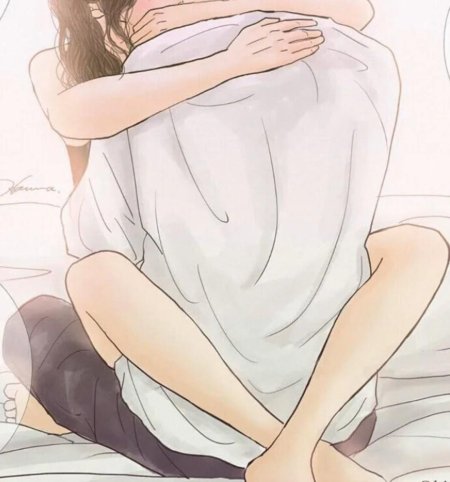 Аниме парочки в кровати