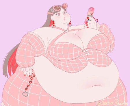 #ssbbwanime #fat_hips #bigbuttanime #bigbellyanime by bamboo_ale откармливание