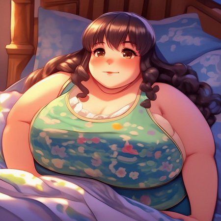 Толстая девушка аниме