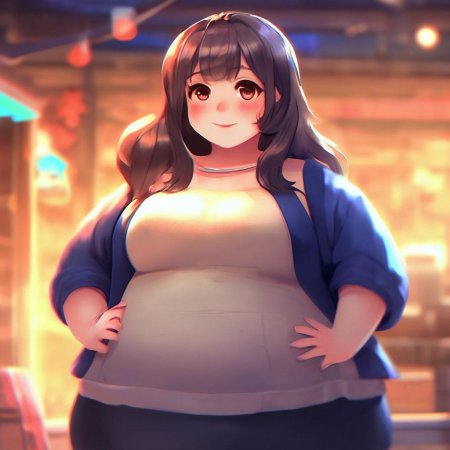 Толстая аниме