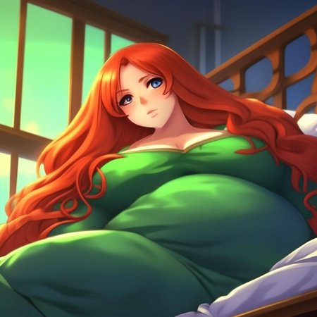 Аниме девушки с огромным животом