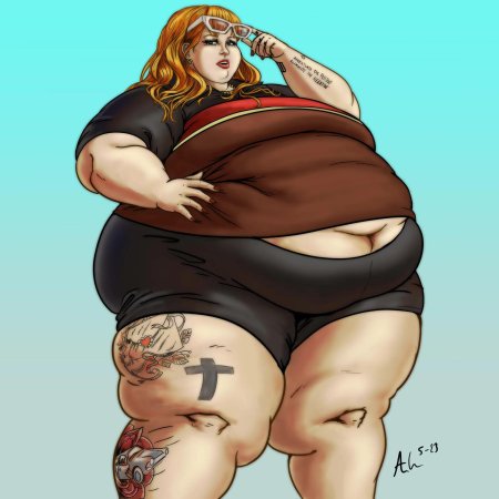 Толстушка рисунок