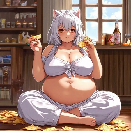 Аниме жирные девушки