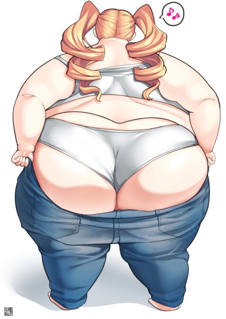 Жирная девушка аниме