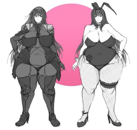 Fat anime girls