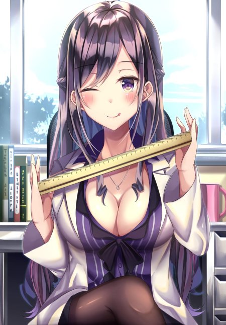 Аниме учитель с большой грудью