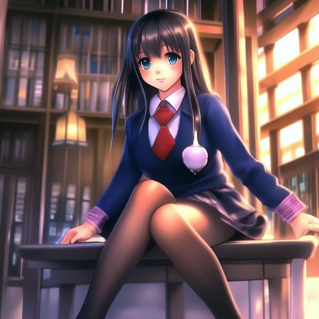 Аниме девушка в колготках