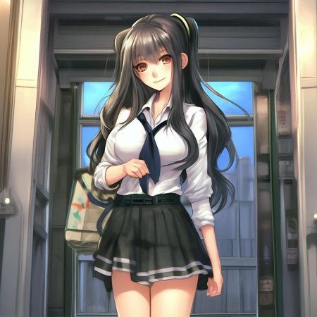 Аниме девушка школьница