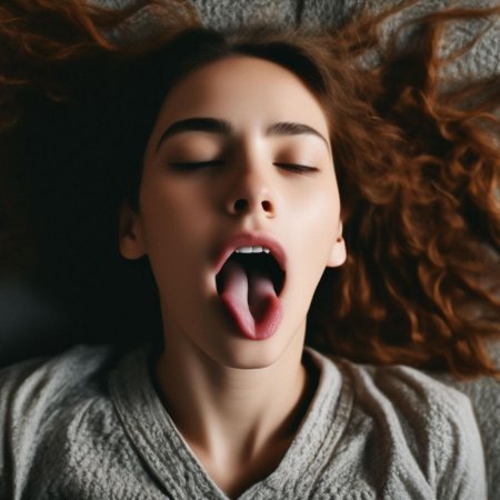 Тёлочки с открытым ртом