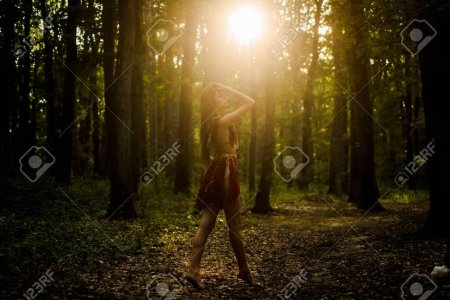 Сексуальные девушки в лесу