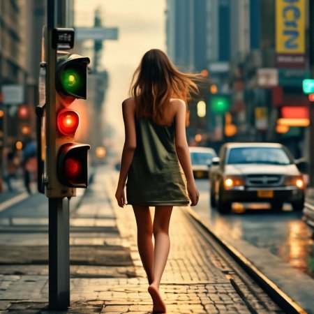 Девушка по городу