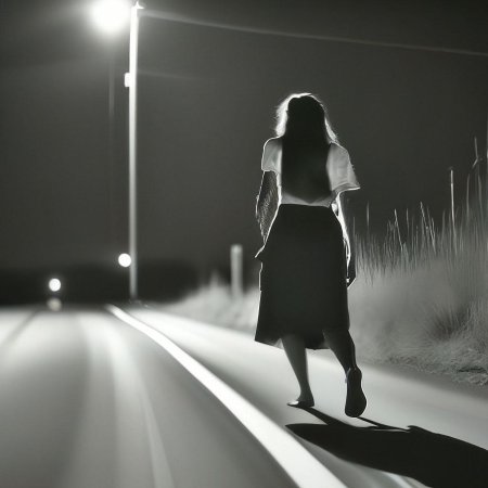 Девушка на обочине