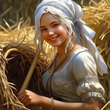 Девушка крестьянка