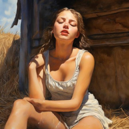 Живопись девушка