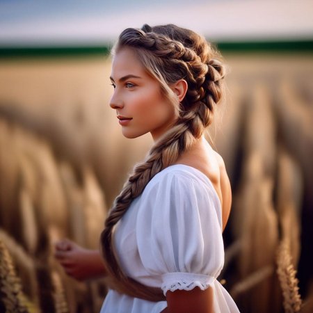 Девушка крестьянка