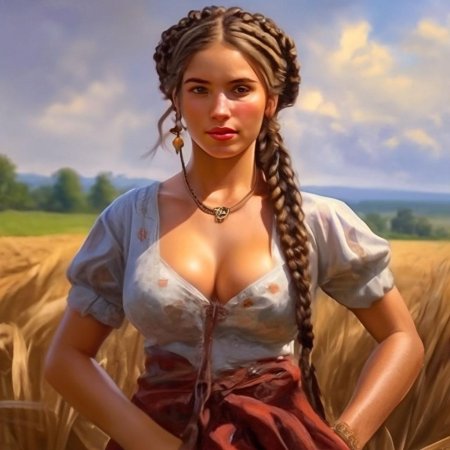 Девушка крестьянка