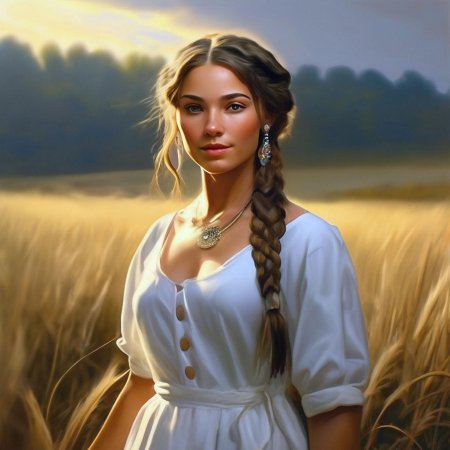 Девушка крестьянка