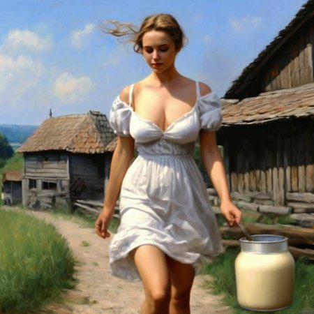 Доярки с большими