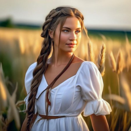 Девушка крестьянка