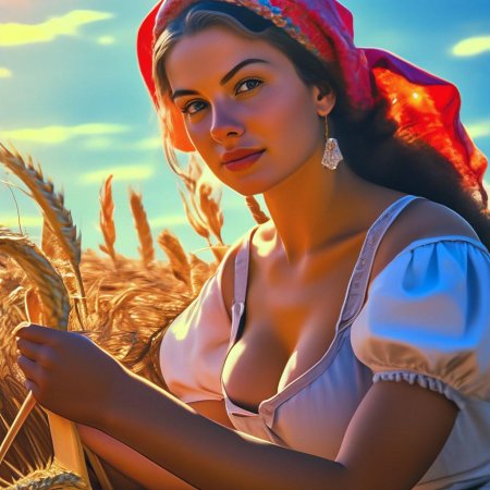 Девушка селянка