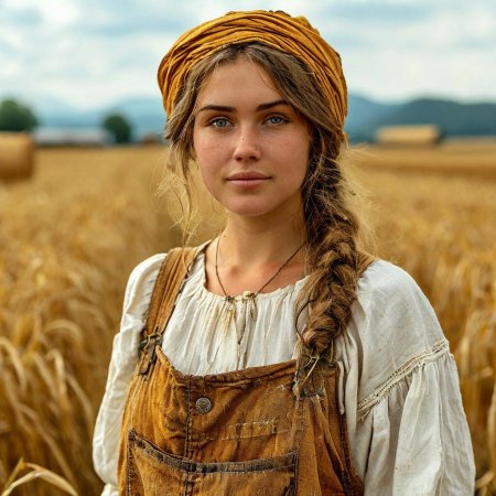 Девушка крестьянка