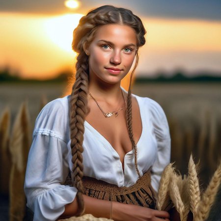 Девушка крестьянка