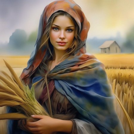 Девушка в платке