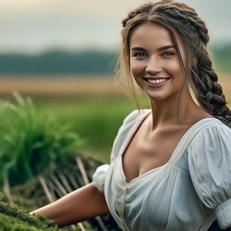 Девушка крестьянка