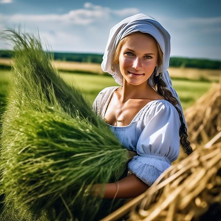 Молодая крестьянка