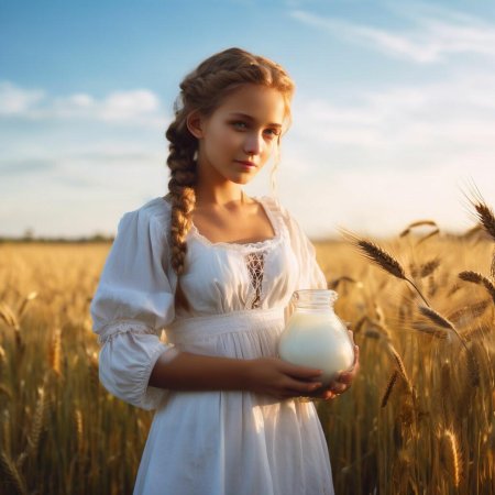 Девушка крестьянка