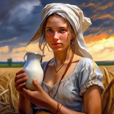 Красивая крестьянка