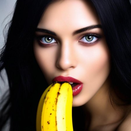 Банан во рту