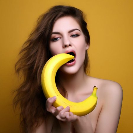 Девушка банан