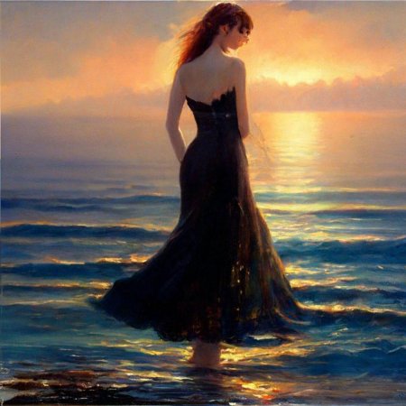 Девушка на берегу