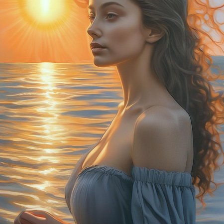 Девушка у моря