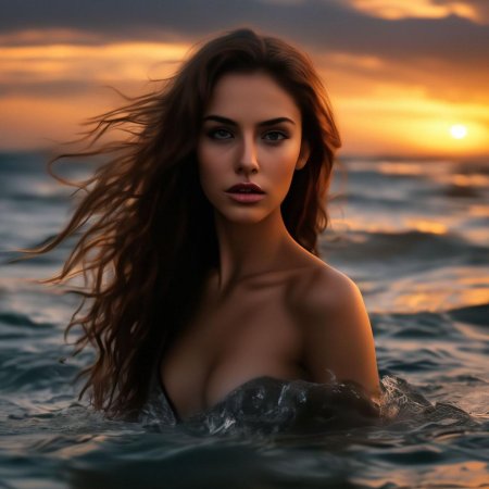 Море девушка