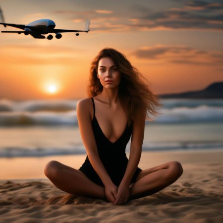 Девушка на пляже