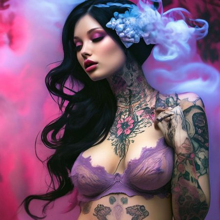 Цветные татуировки