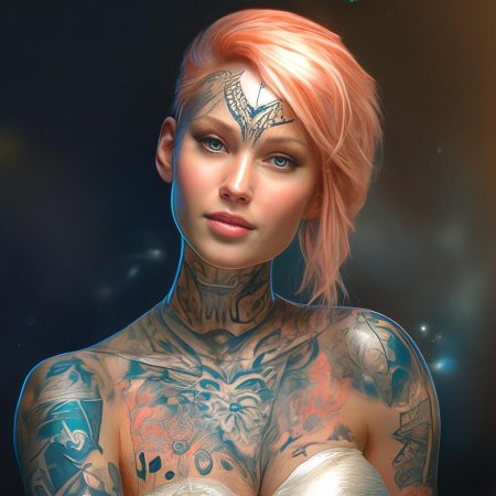 Красивые девушки с татуировками