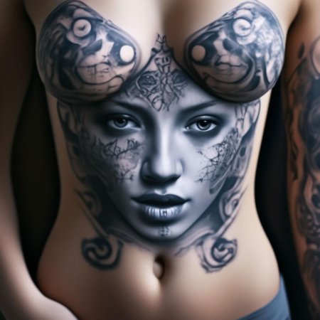 Девушка татуировка