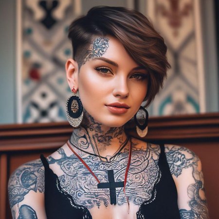 Тату модели девушки